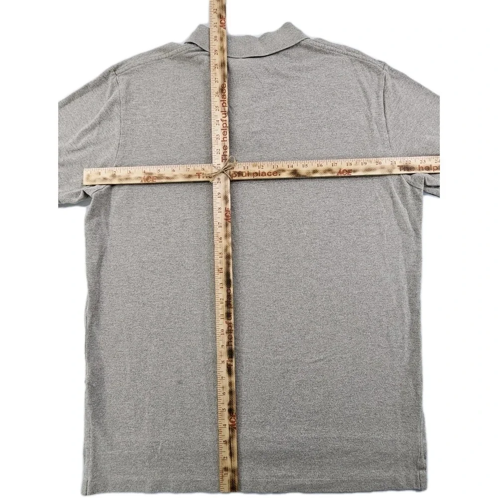 Polo Ralph Lauren Men's Large Tan Khaki Brown Pony Marled Polo Golf Shirt‎